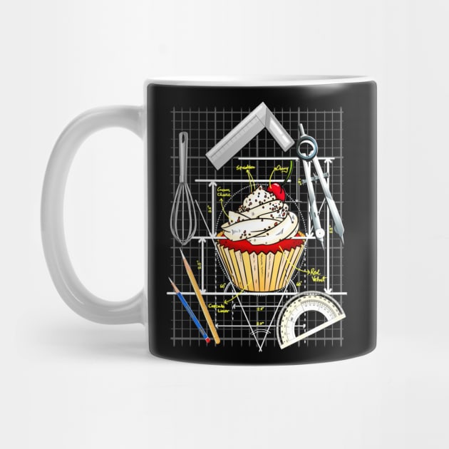 For the love of Architecture and Baking - Cupcake design by Roy's Disturbia